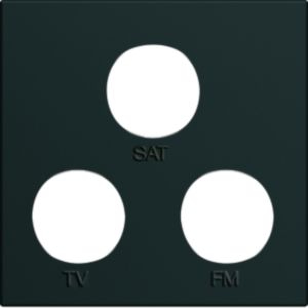 gallery 2M Espelho TVFMSAT, preto