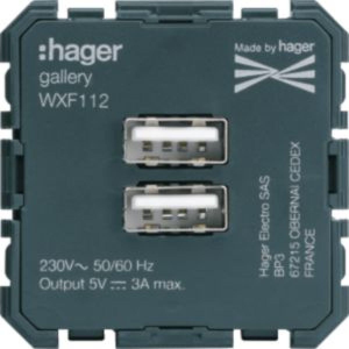 gallery 2M Tomada USB carreg. 3A