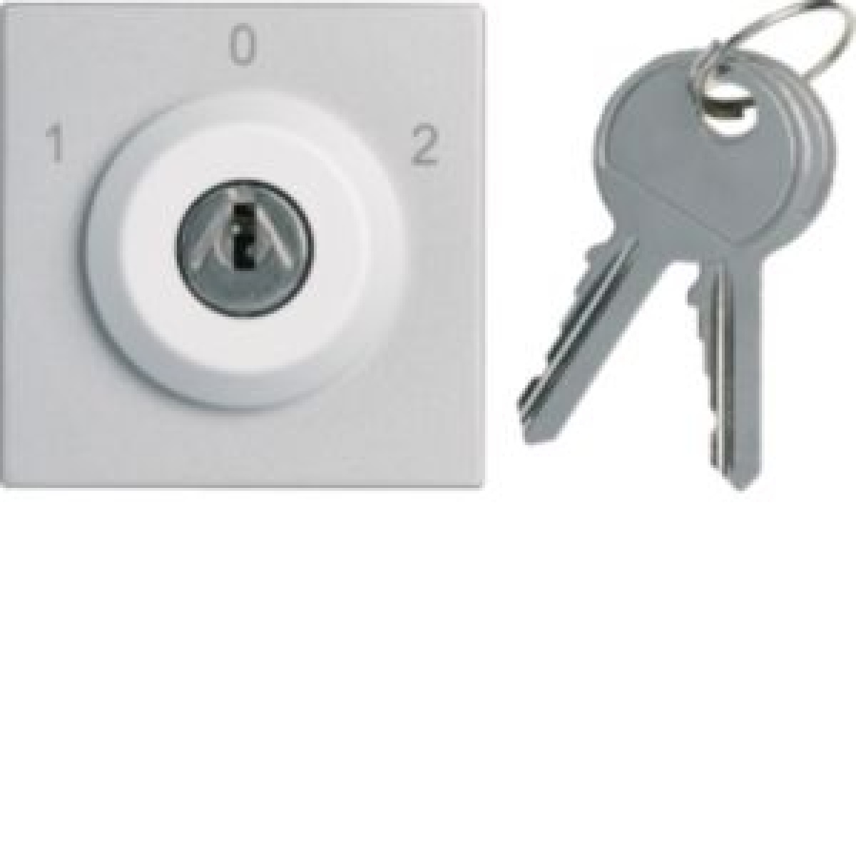 gallery 2M Botão chave, 3 pos., alumínio