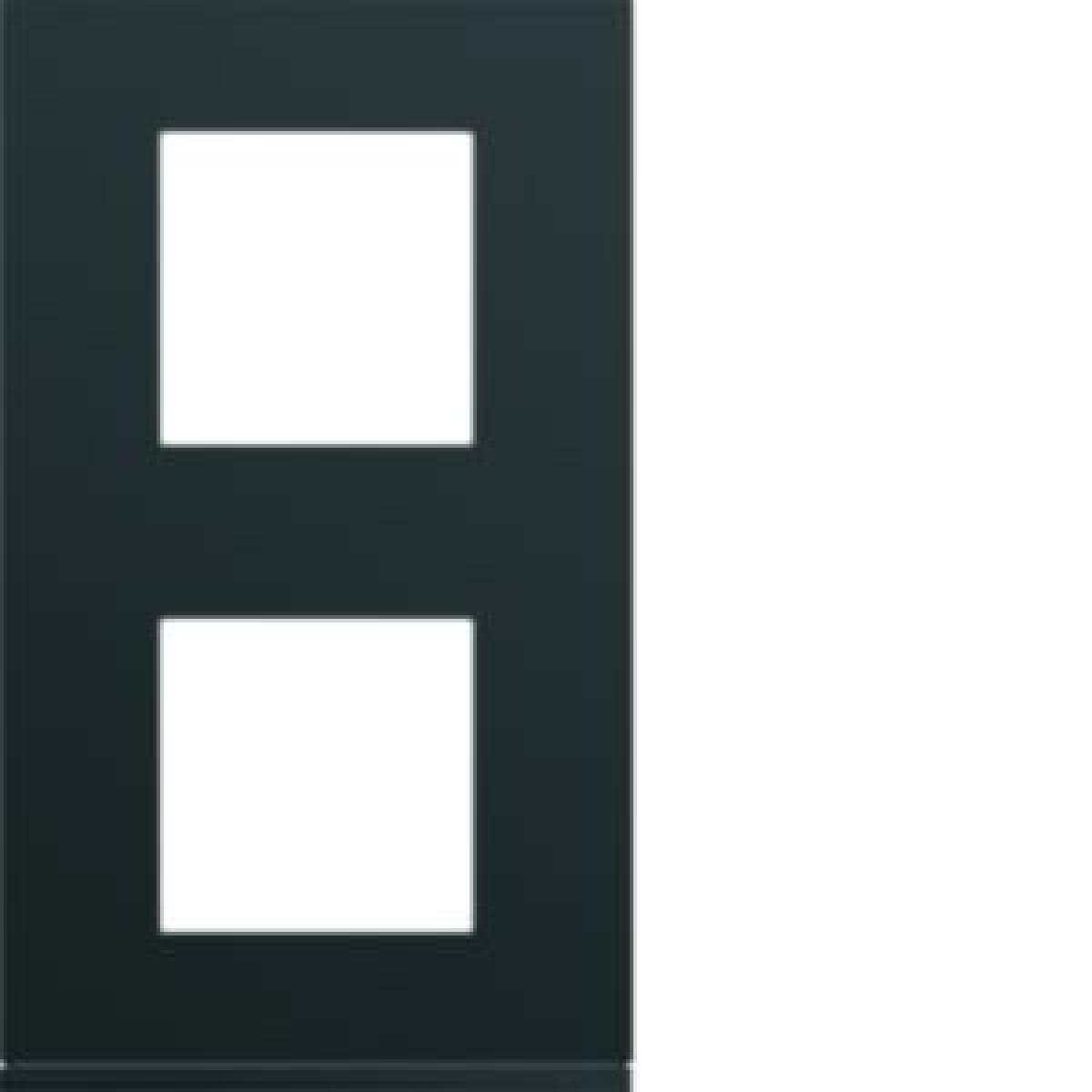 gallery 2x2M Quadro x2 vert. 71mm, preto