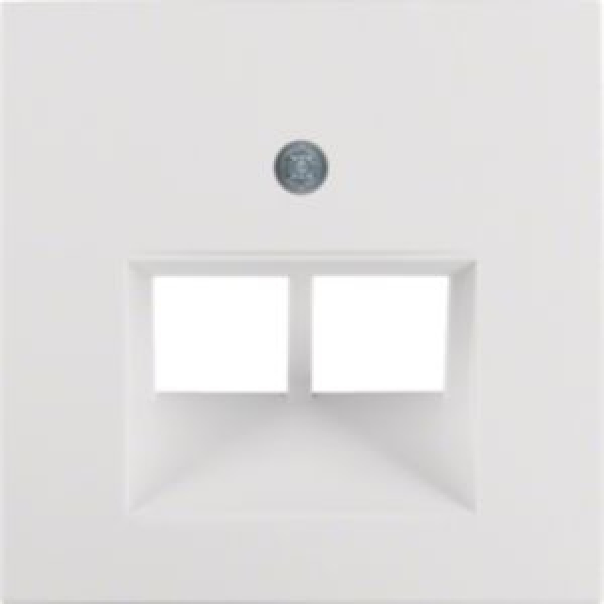 S1Bx  espelho RJ45 duplo branc mate