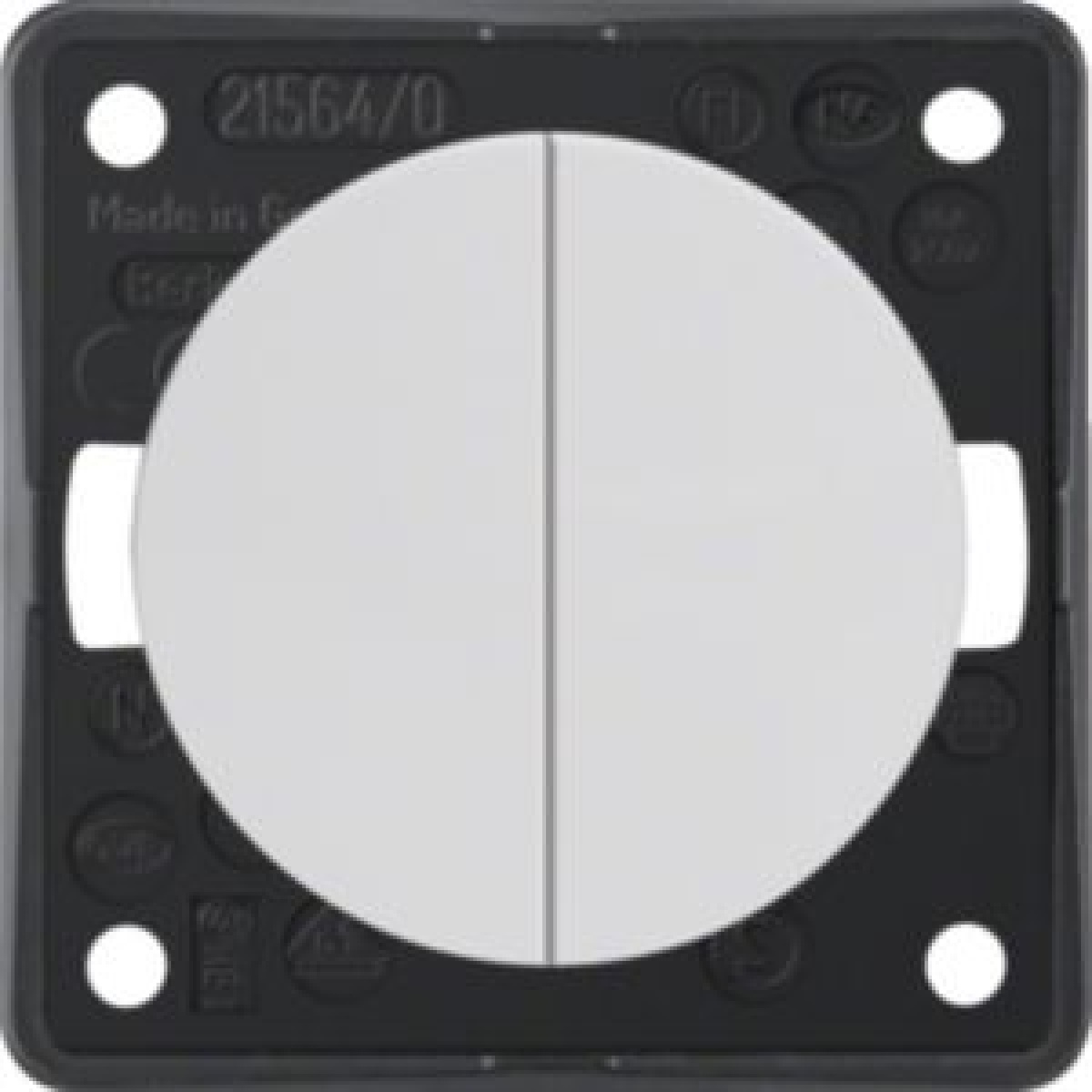 Integro - botão duplo 1 entr, branco