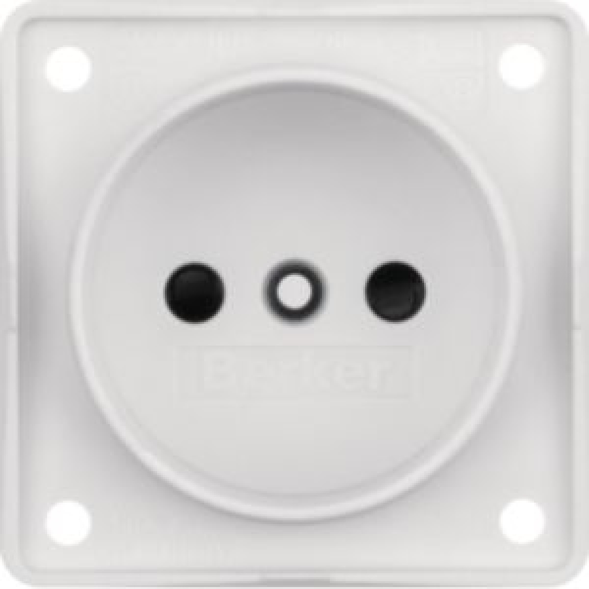 Integro - tomada 2P obtur, branco mate