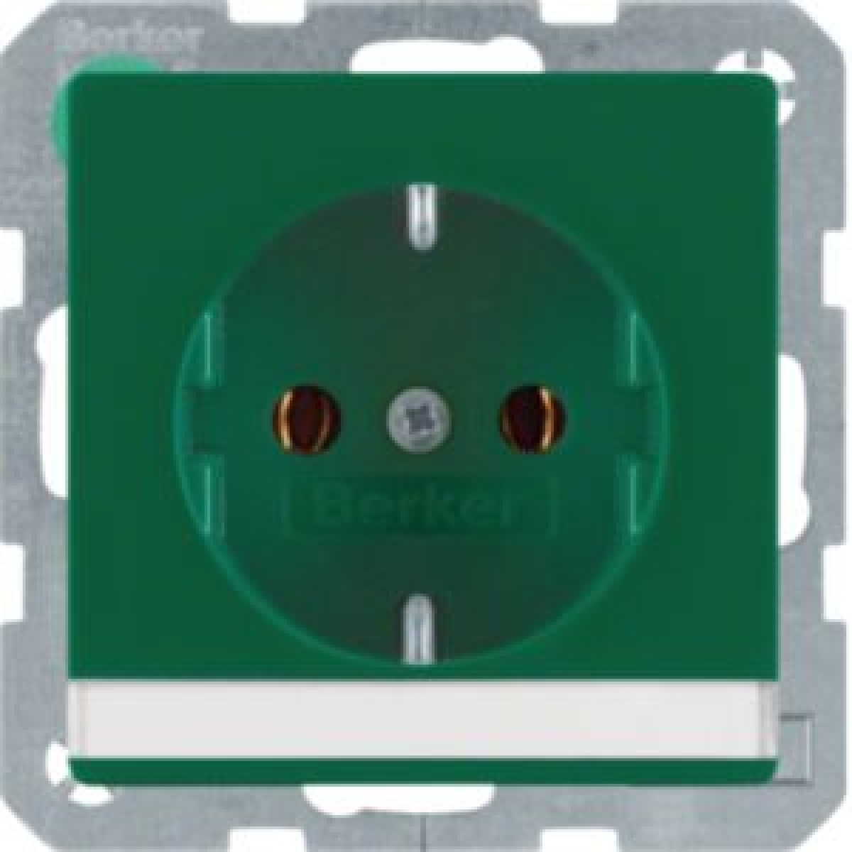 Q.x - tomada Schuko p-etiq., verde