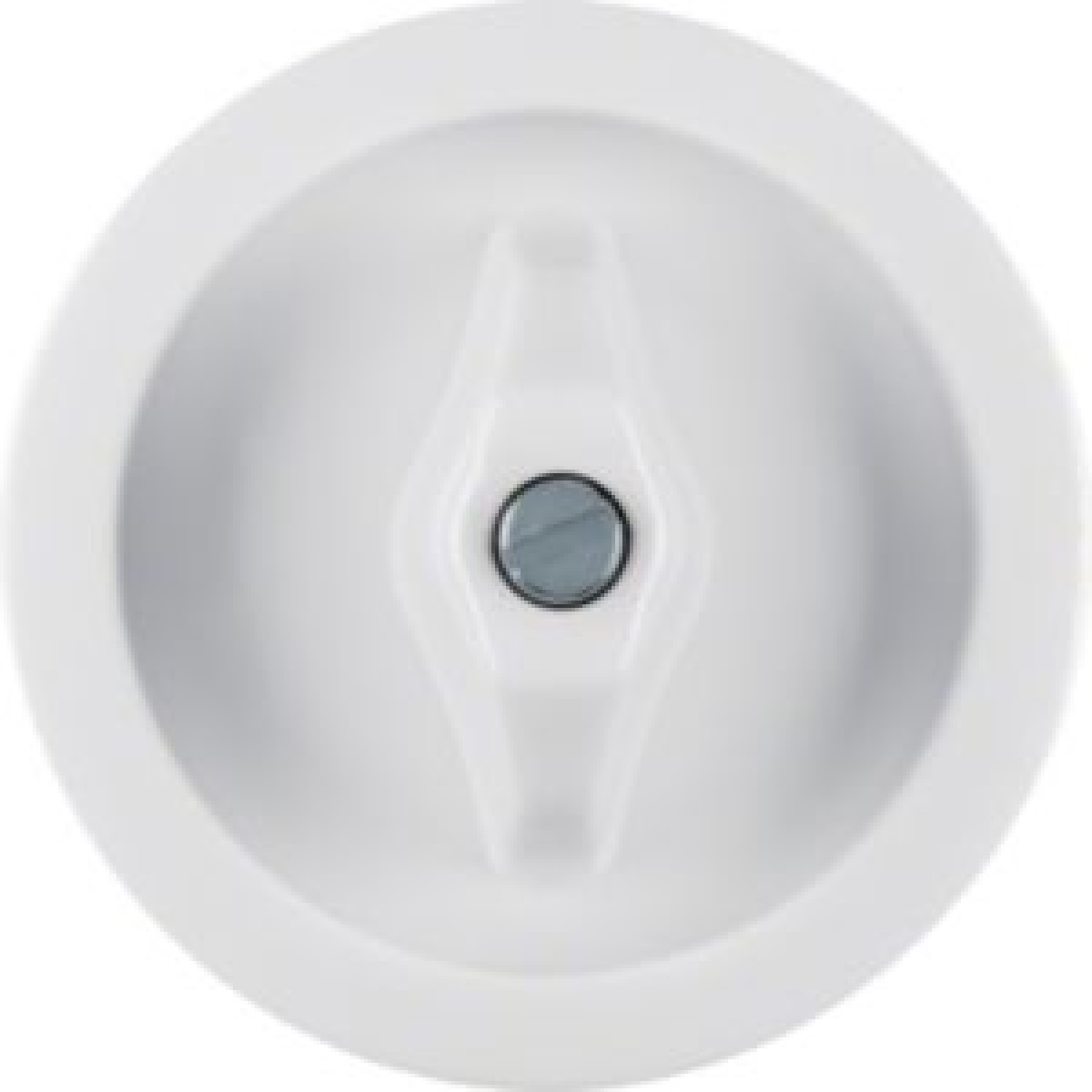 Centro  Tecla com botão, série 1930, branco