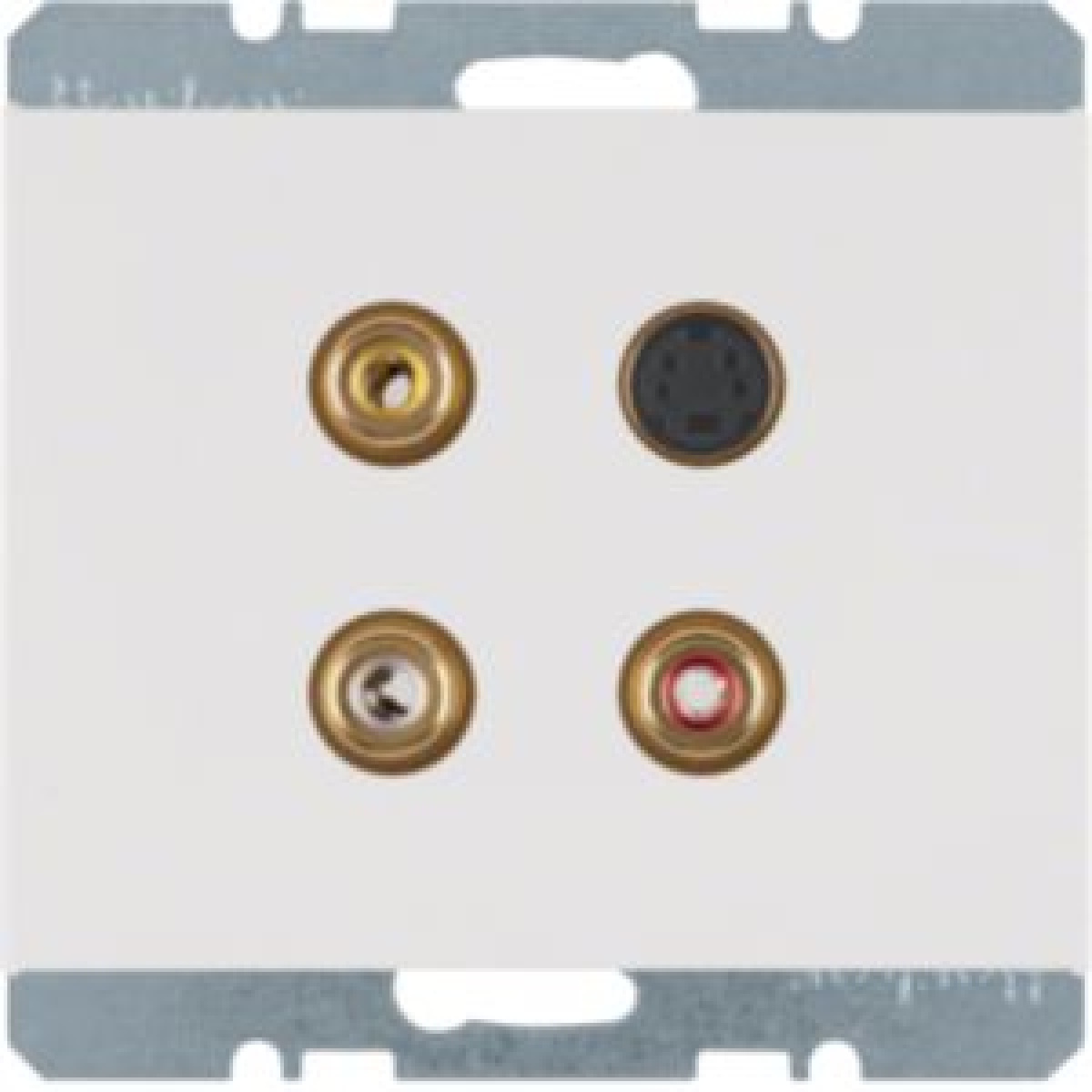 K.1K.5 - tomada 3xRCAS-video, branco