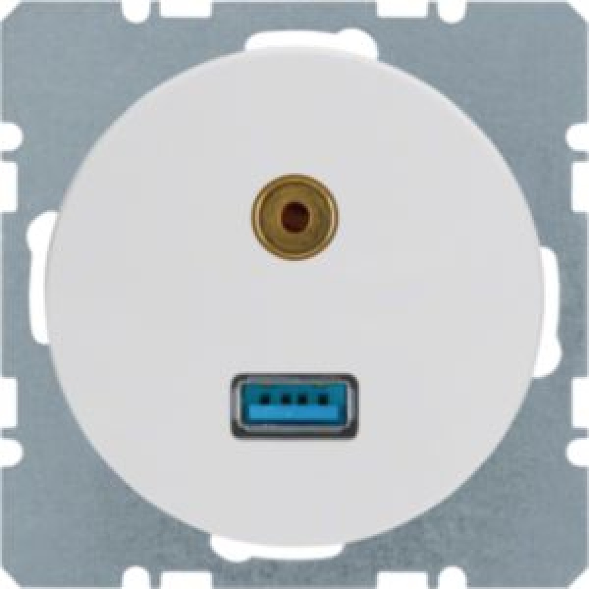 R.1R.3 - USB  jack 3.5mm, branco