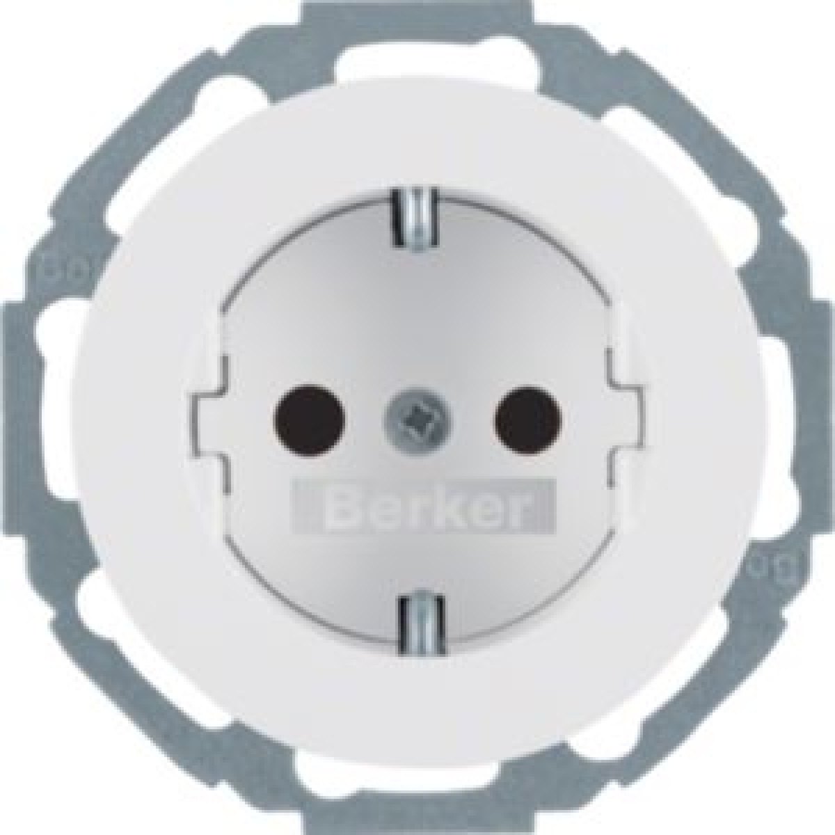 R.classic - tom. Schuko obtur, branco