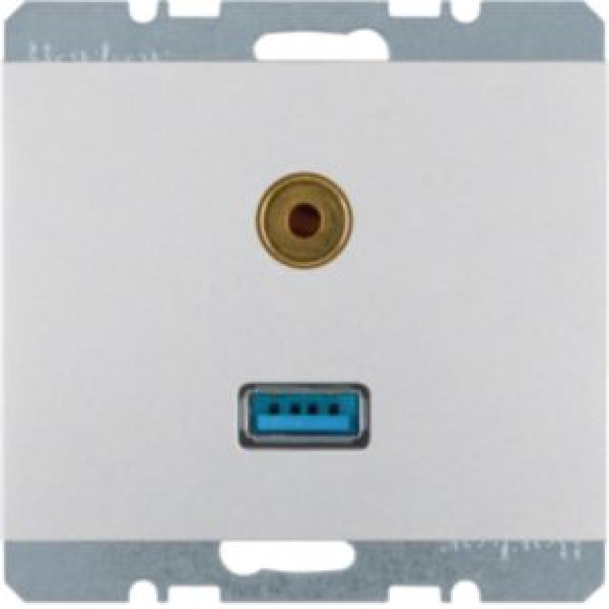 K.1K.5 - USB  jack 3.5mm, alum lac