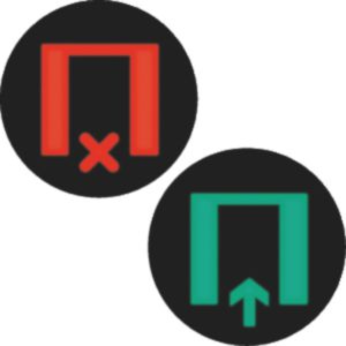 Etiq. sinaliz. LED redondo livreocup.