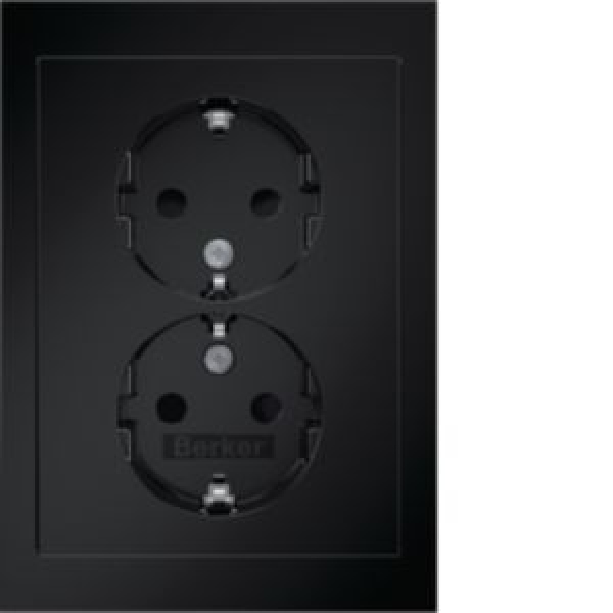 R.3 - Schuko x2 monb.obtr, preto