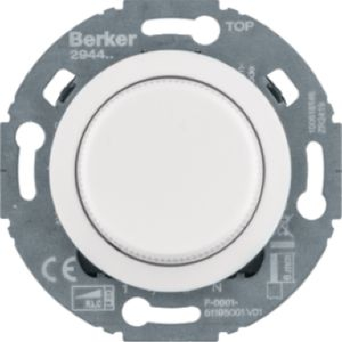 Dimmer rotativo série 1930 universal 230V para LED 3-100W, branco
