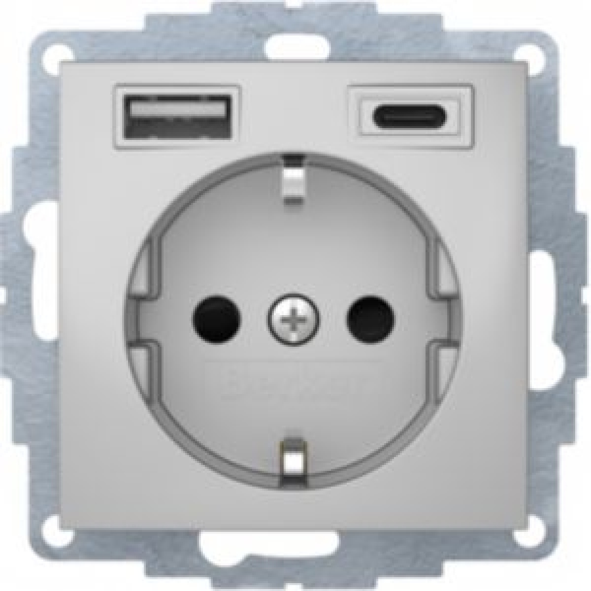 S1Bx  Schuko c USB AC alum mate