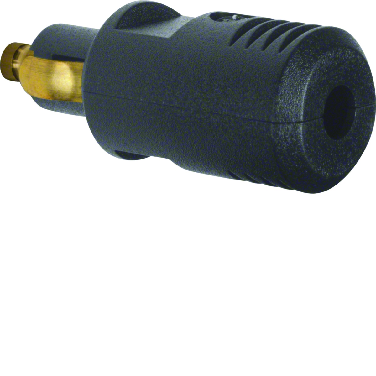 Ficha 12V, preto mate