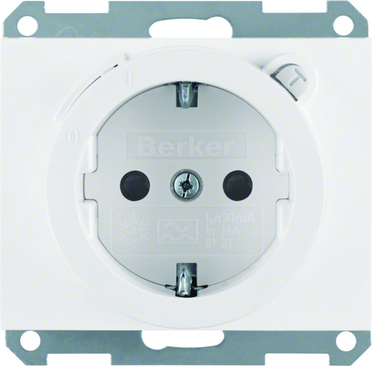 K.1K.5 - Schuko diferenc. 30mA, branco