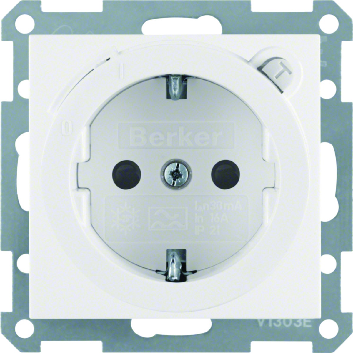 S.1B.x - Schuko diferenc. 30mA, branco