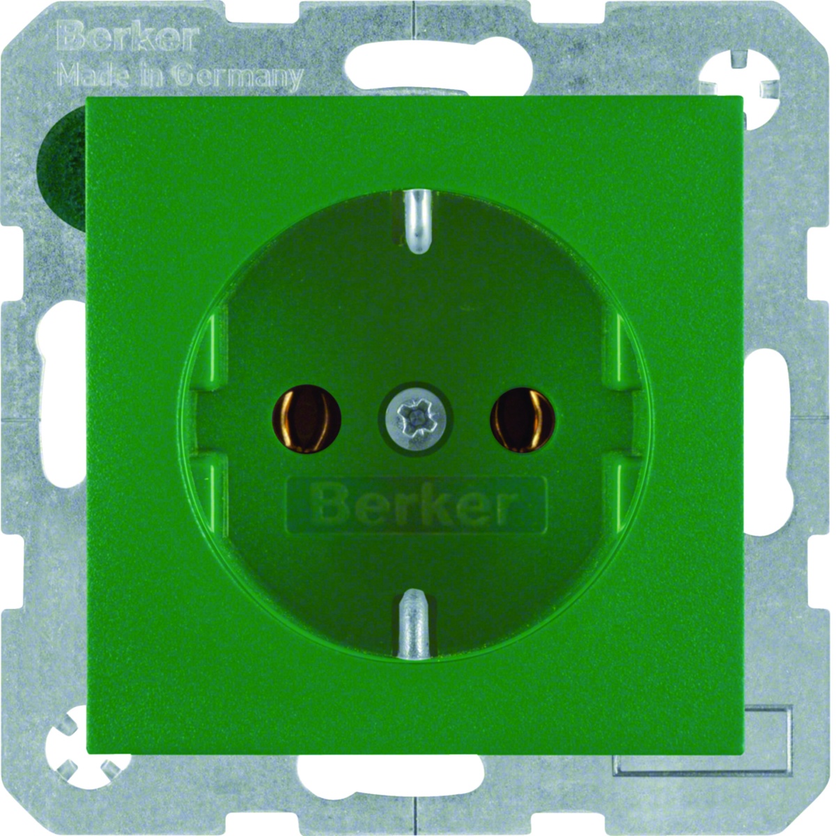 S.1B.x - tomada Schuko, verde mate