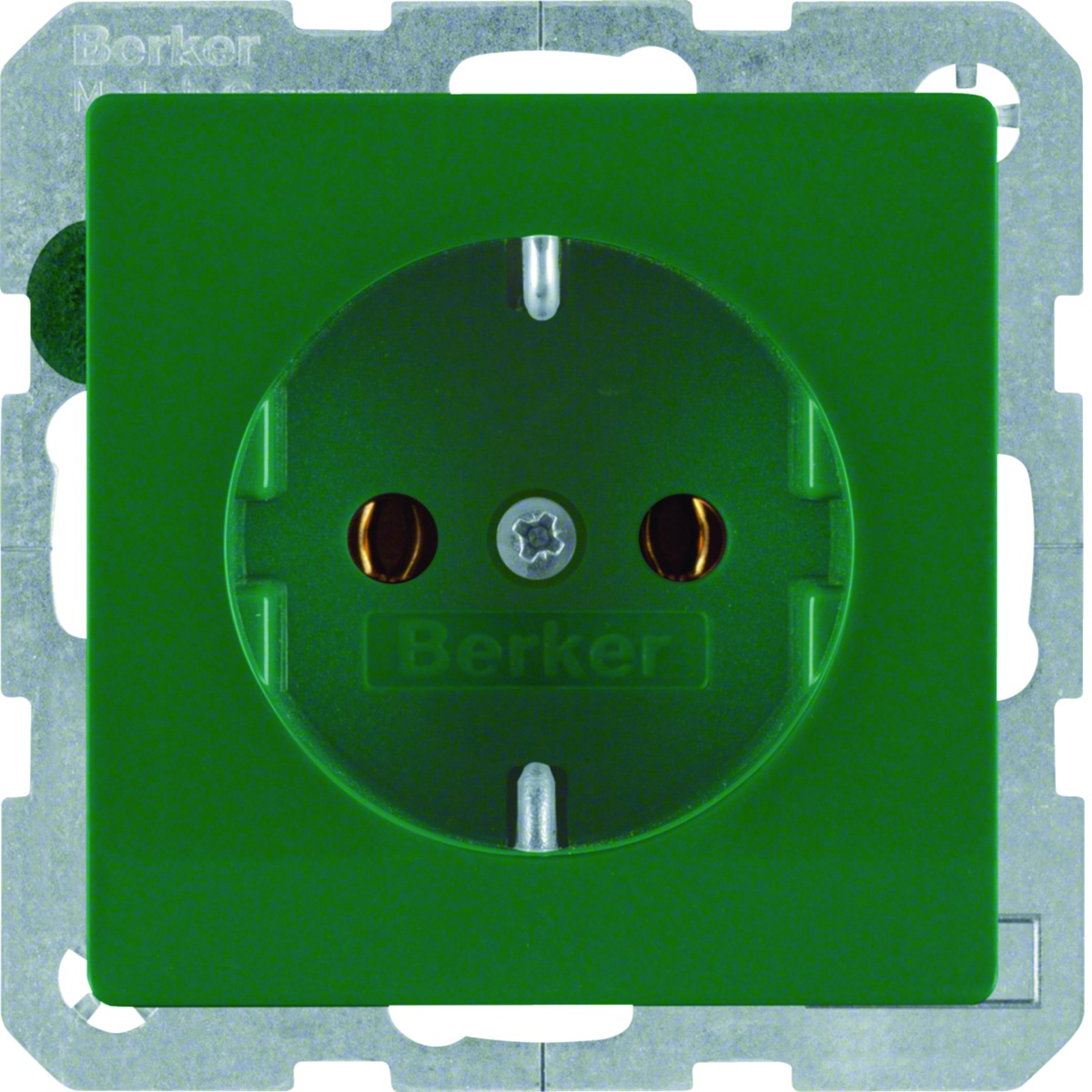 Q.x - tomada Schuko, verde