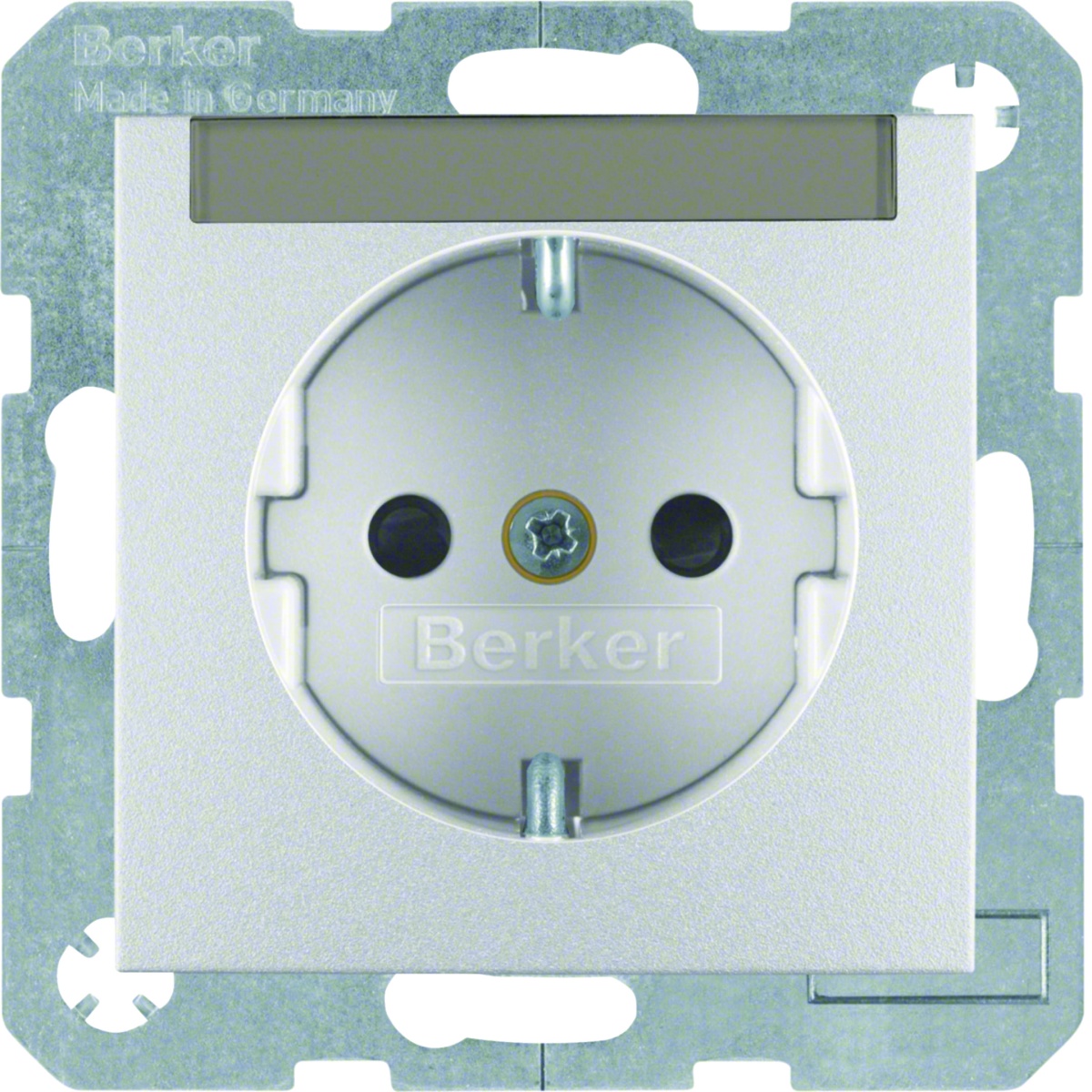 S.1B.x - Schuko p.etiq. obtur., alum mt