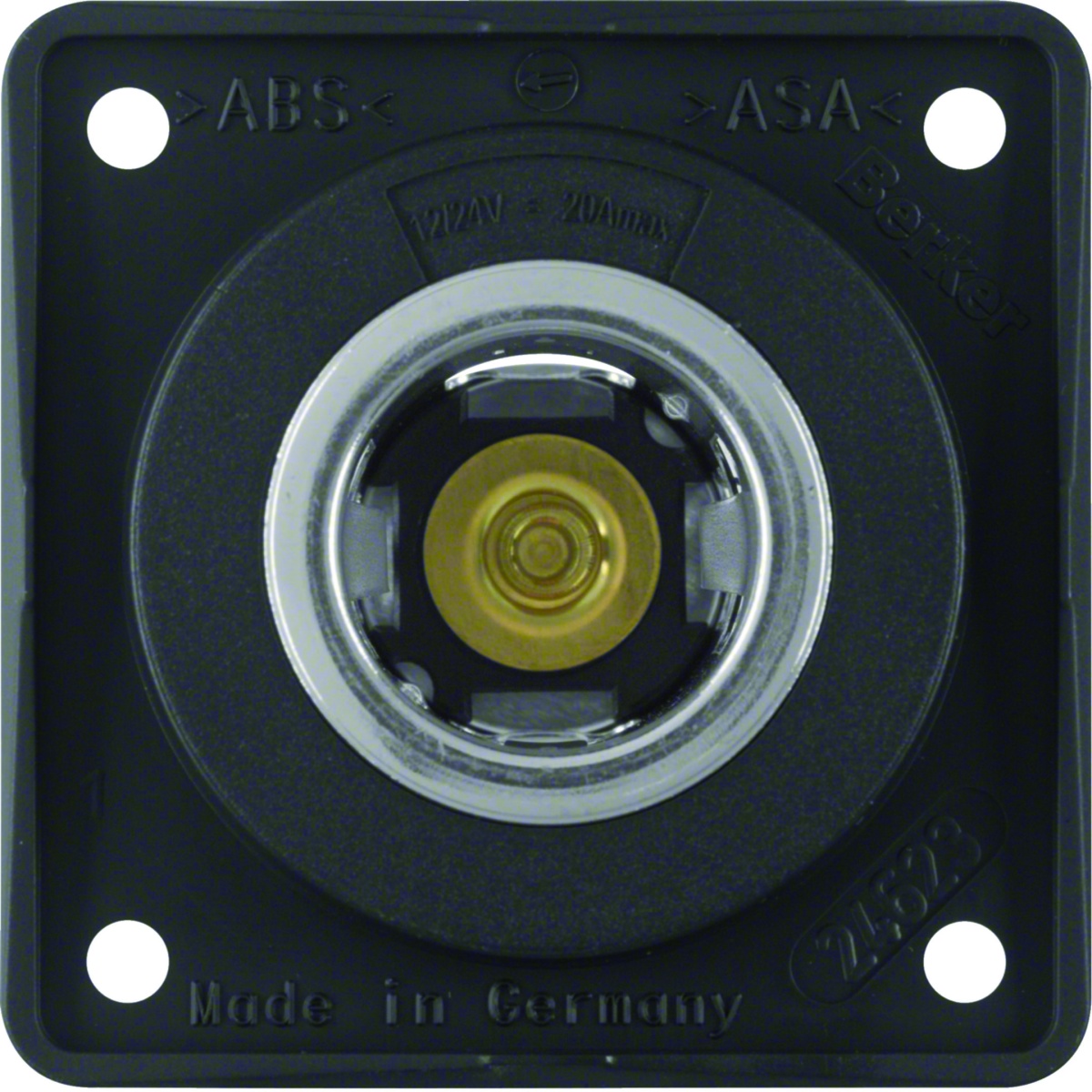 Integro - tomada 12V, preto mate