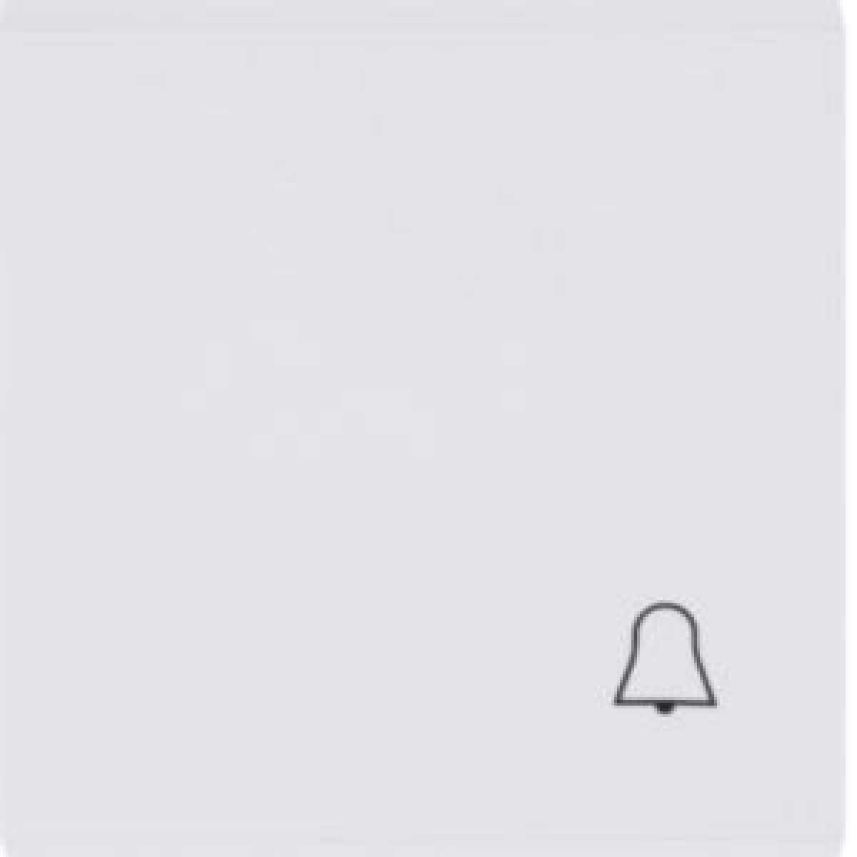 Tecla símbolo campainha  branco