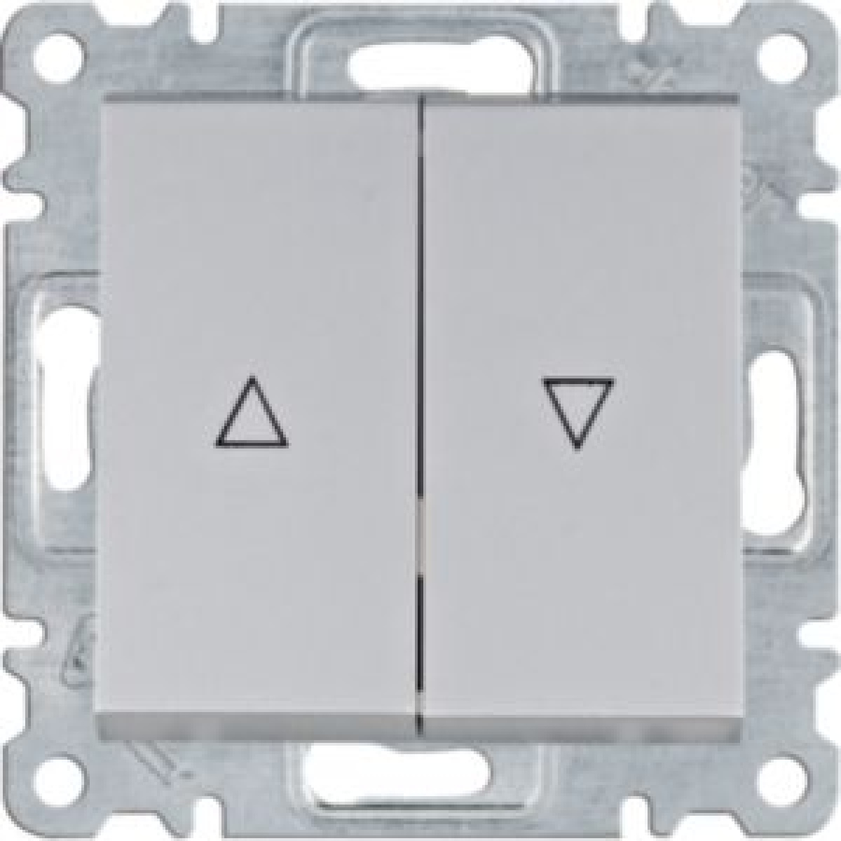 Botão duplo p estores  prata