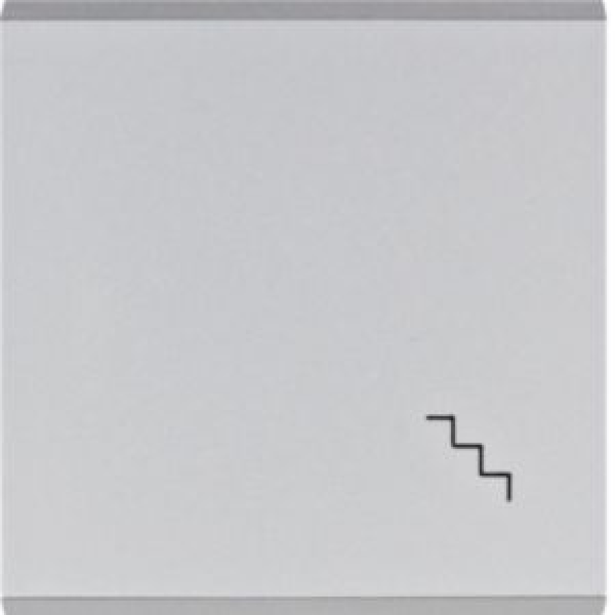 Tecla símbolo escadas  prata