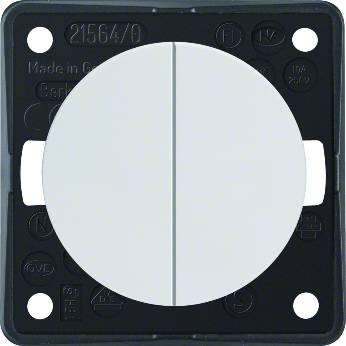 Integro - botão duplo 1 entr, branco