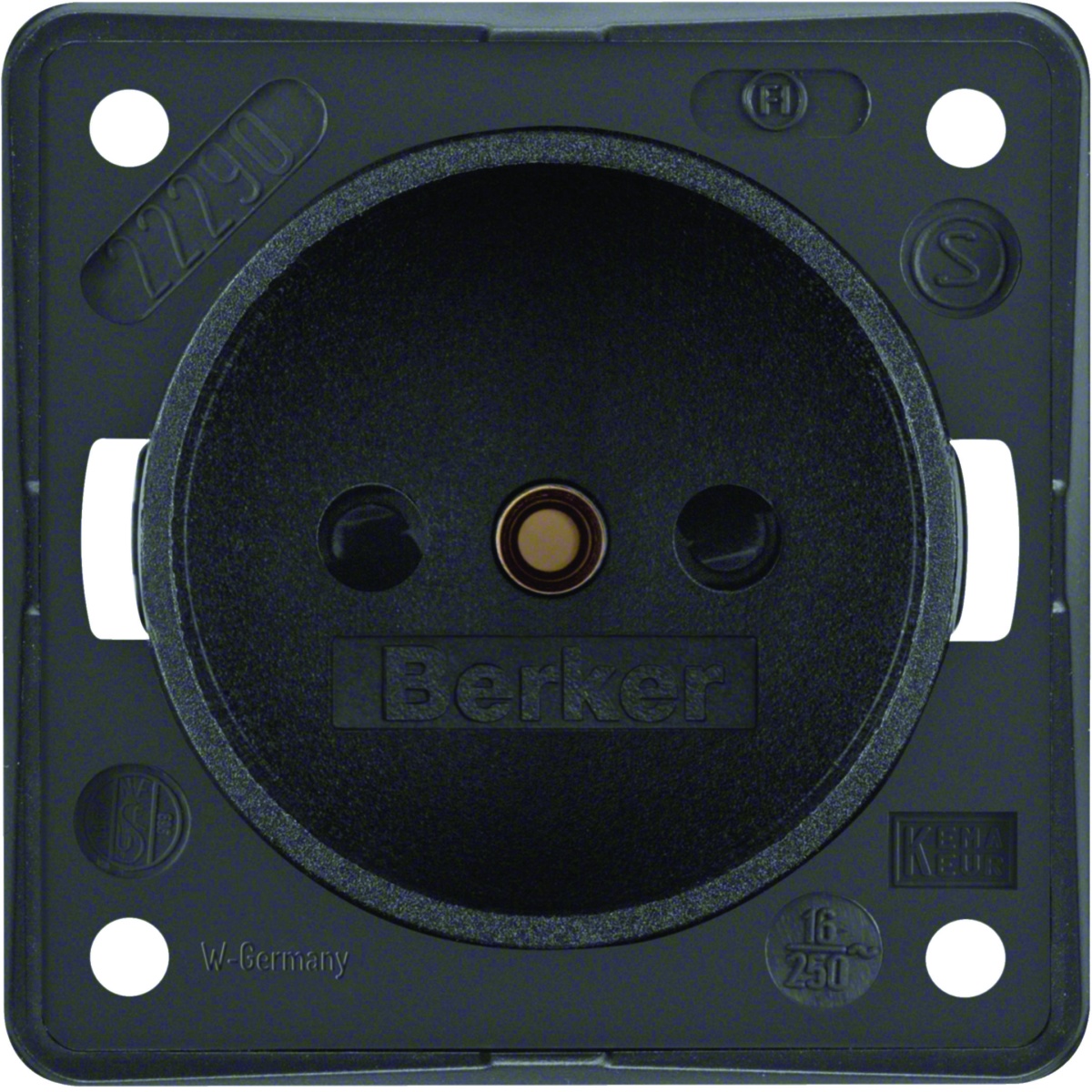 Integro - tomada 2P obtur, antracite mt
