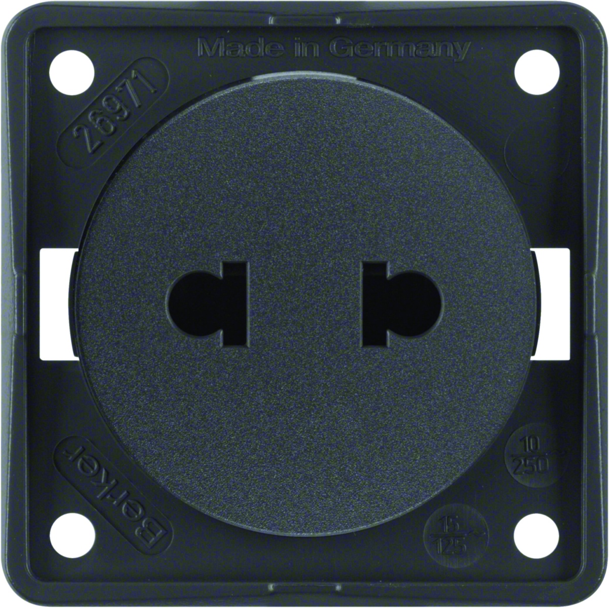 Integro - tomada Euro-A, antracite mate