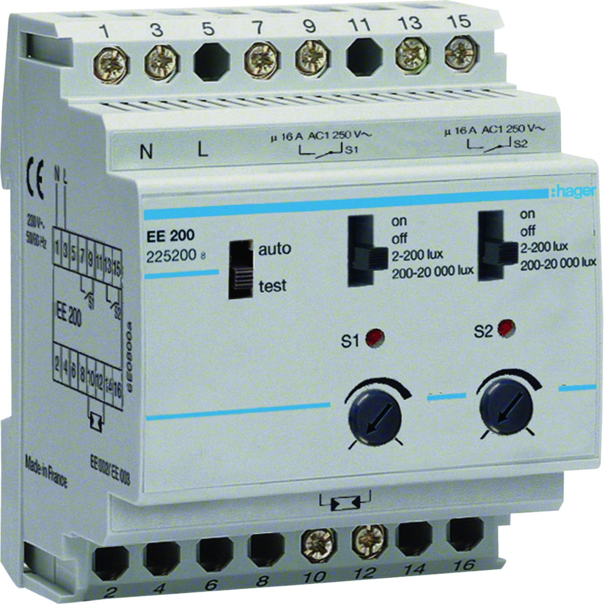 Interr. crepuscular 2 canais