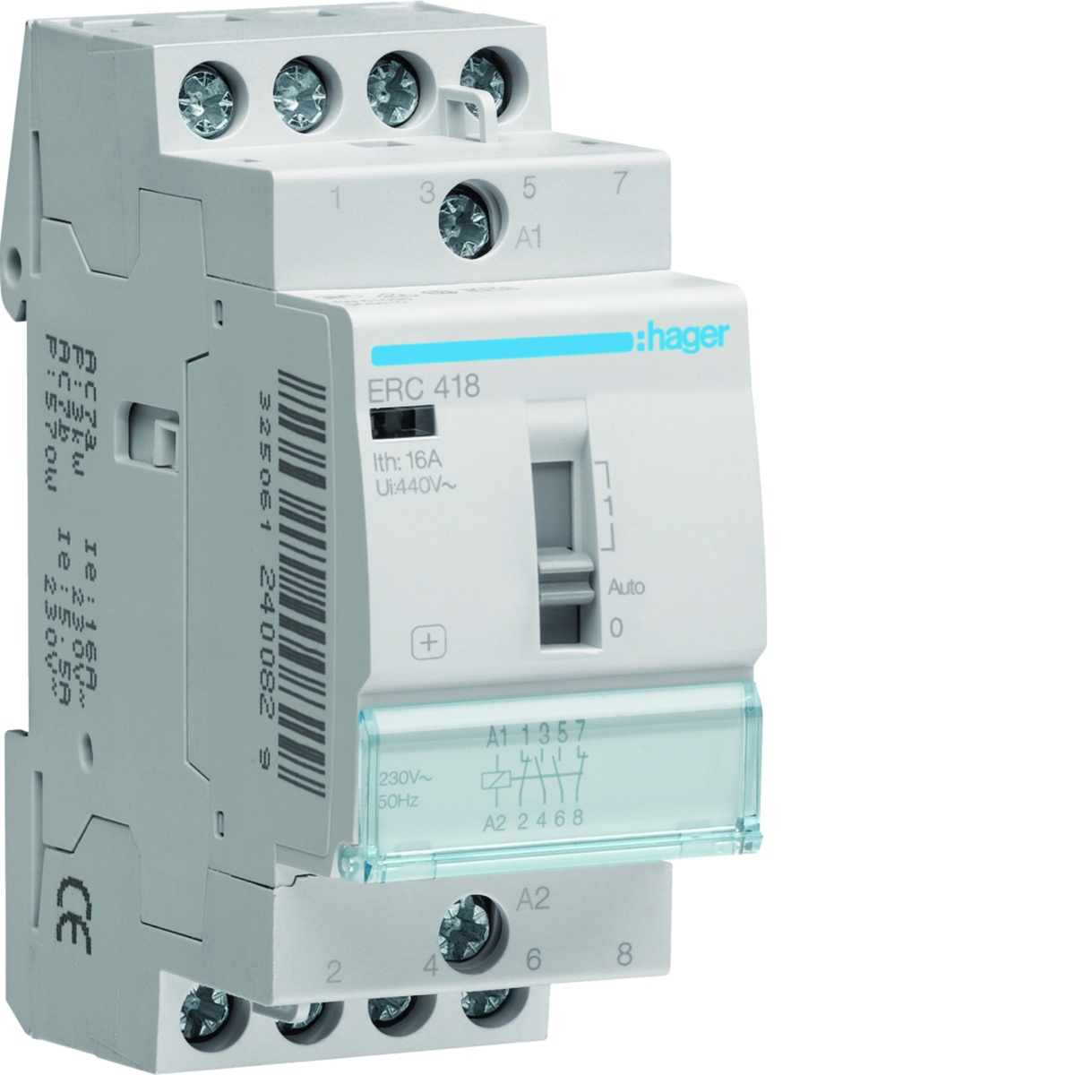 Relé comando 16A, 2NA2NF, 230V 2M