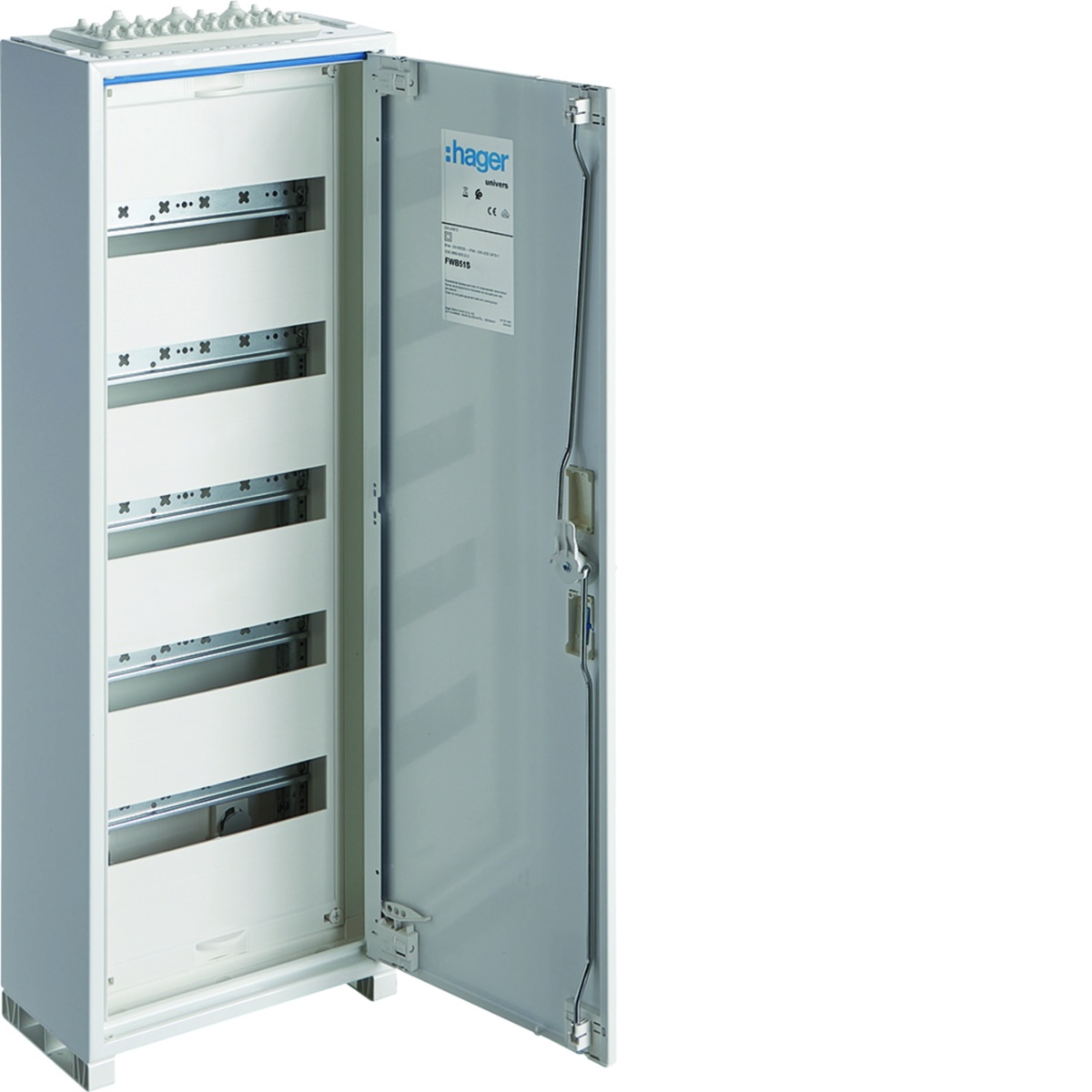 Armário FWB de superfície com porta 4 linhas 3 campos 144 mod. IP44 650x800x161