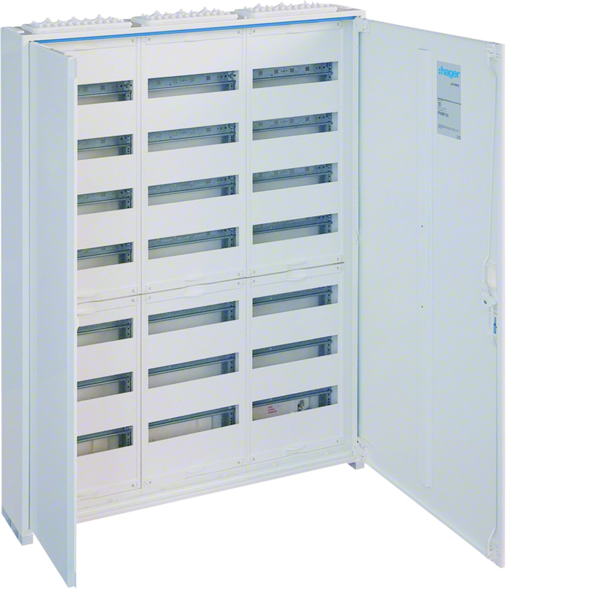 Armário FWB de superfície com porta 7 linhas 3 campos 252 mod. IP44 1100x800x161