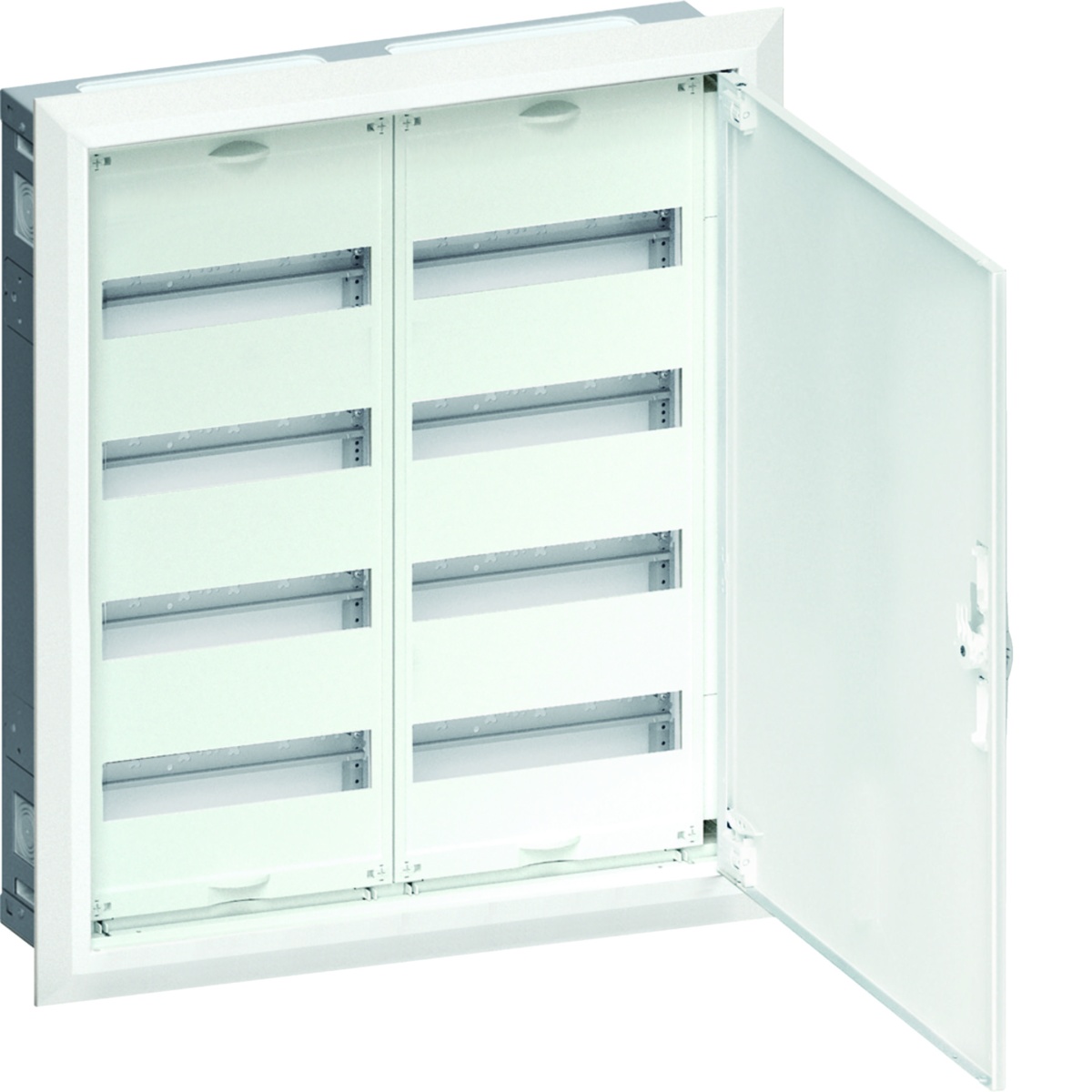 Armário FWU embutido com porta 4 filas 2 campos 96 módulos 703x603x125