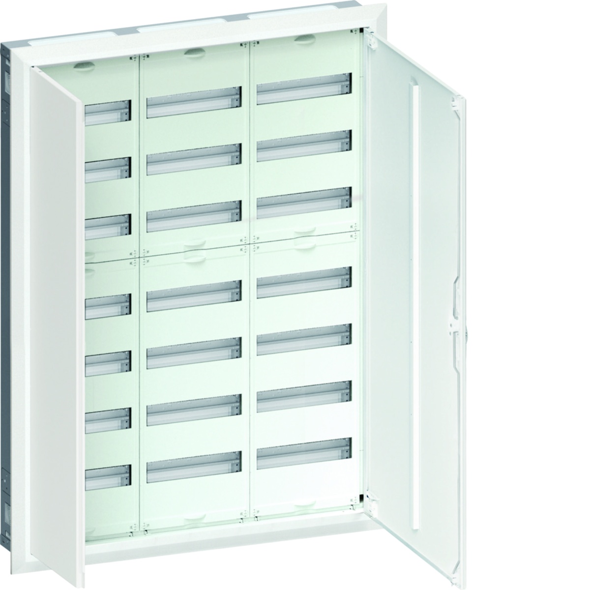 Armário FWU embutido com porta 7 filas 3 campos 252 módulos 1153x853x125