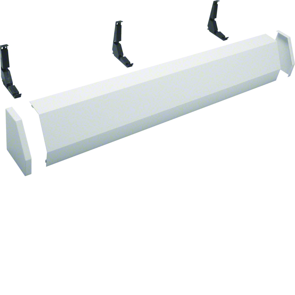 Calha de acabamento l.1300 RAL 9010