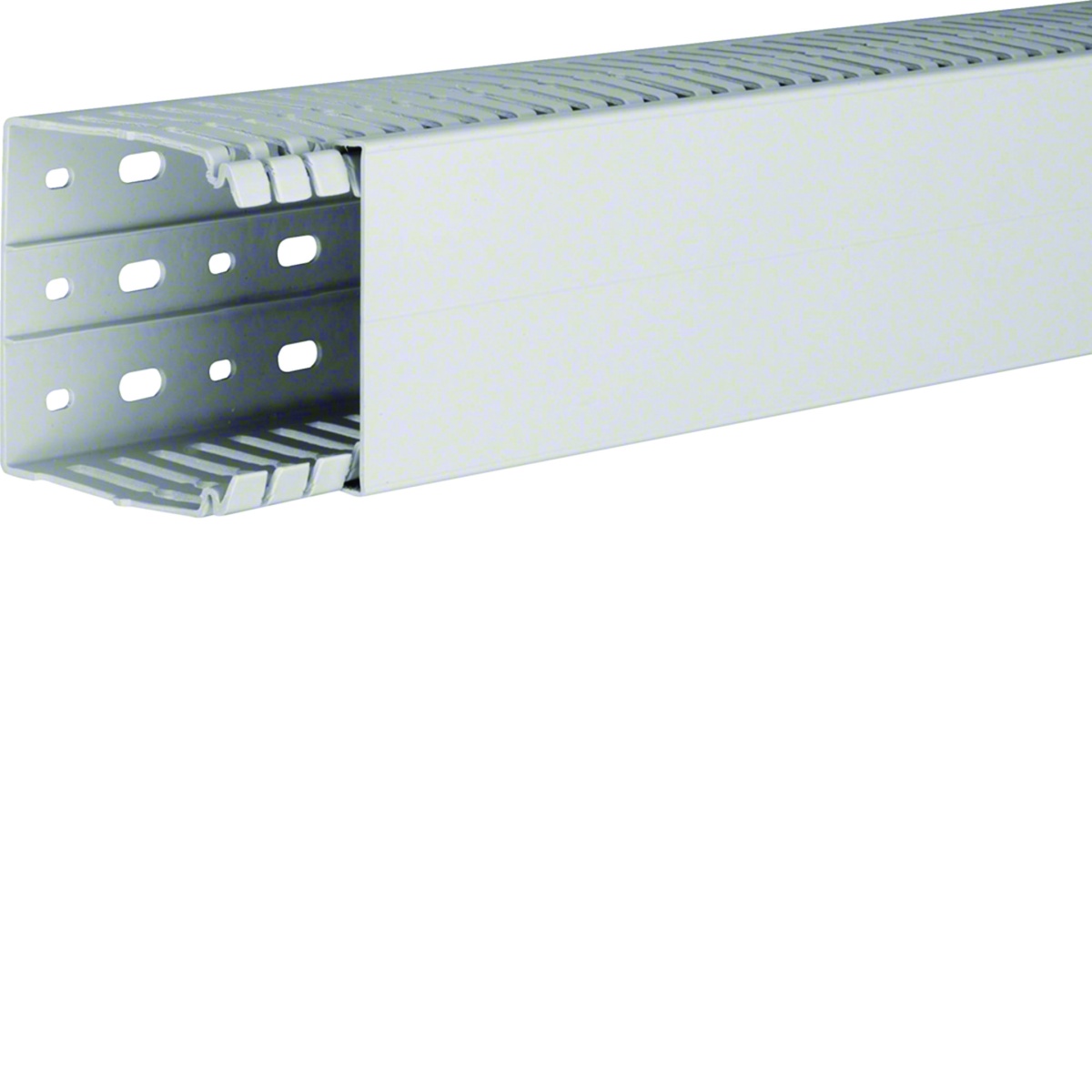 Calha de cablagem halogênio livre HA7 80x80 mm cinza claro