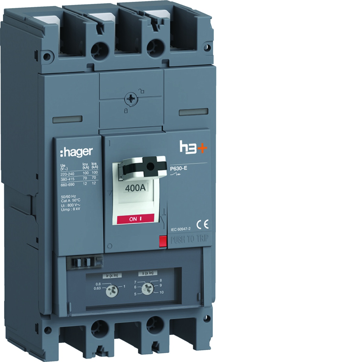 Disjuntor P630 TM 3P-3D 400A 70kA