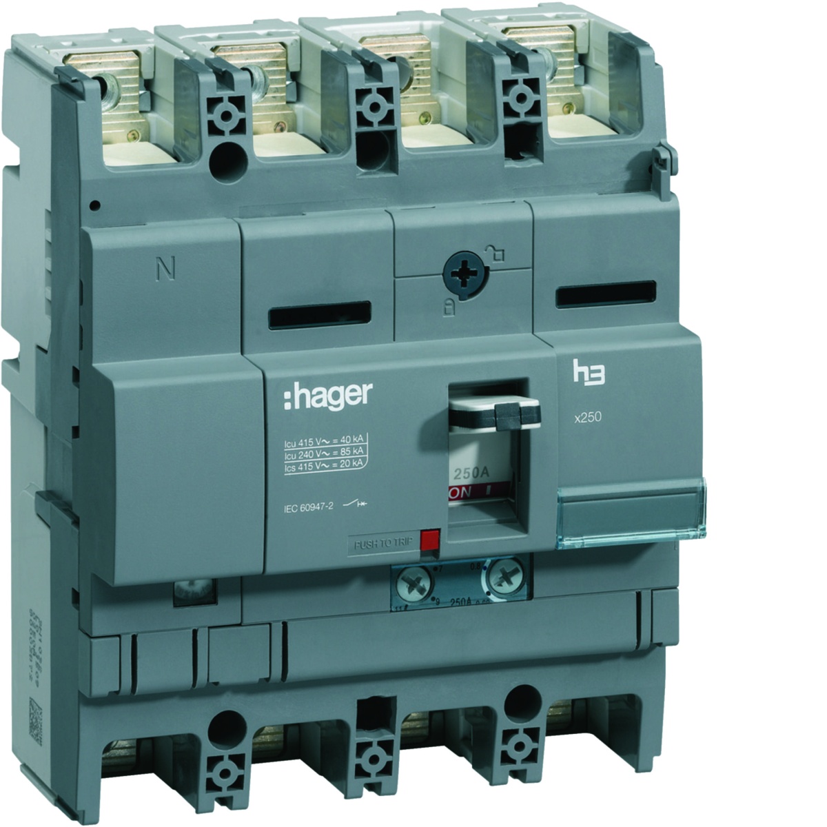 Disjuntor x250 4P3D-4D 250A 40kA