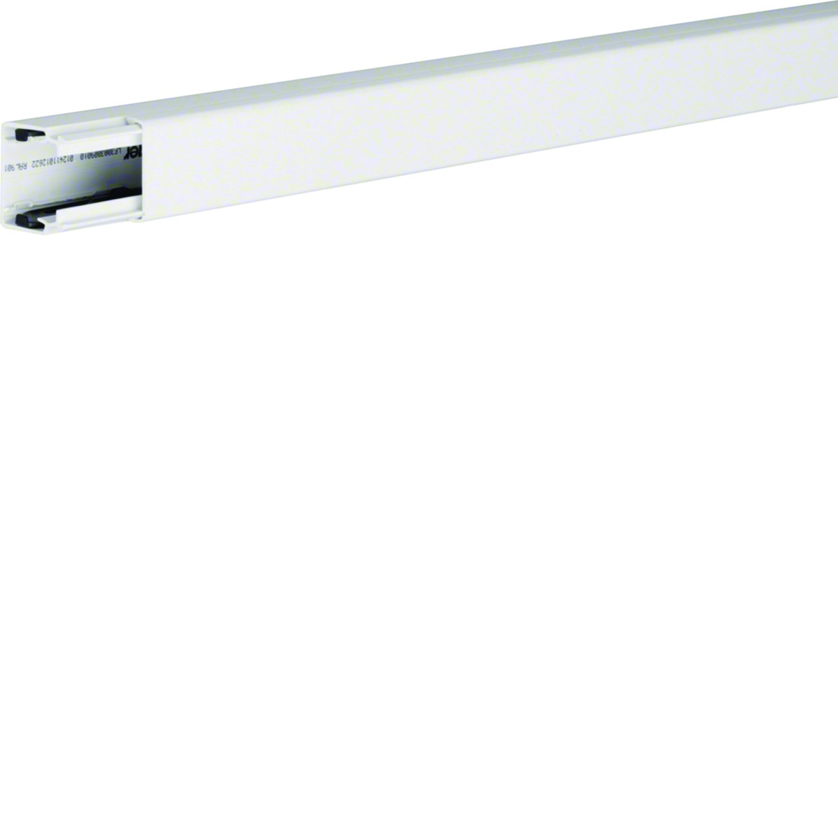 calha de alimentação LF 30x30mm, PVC, Branco