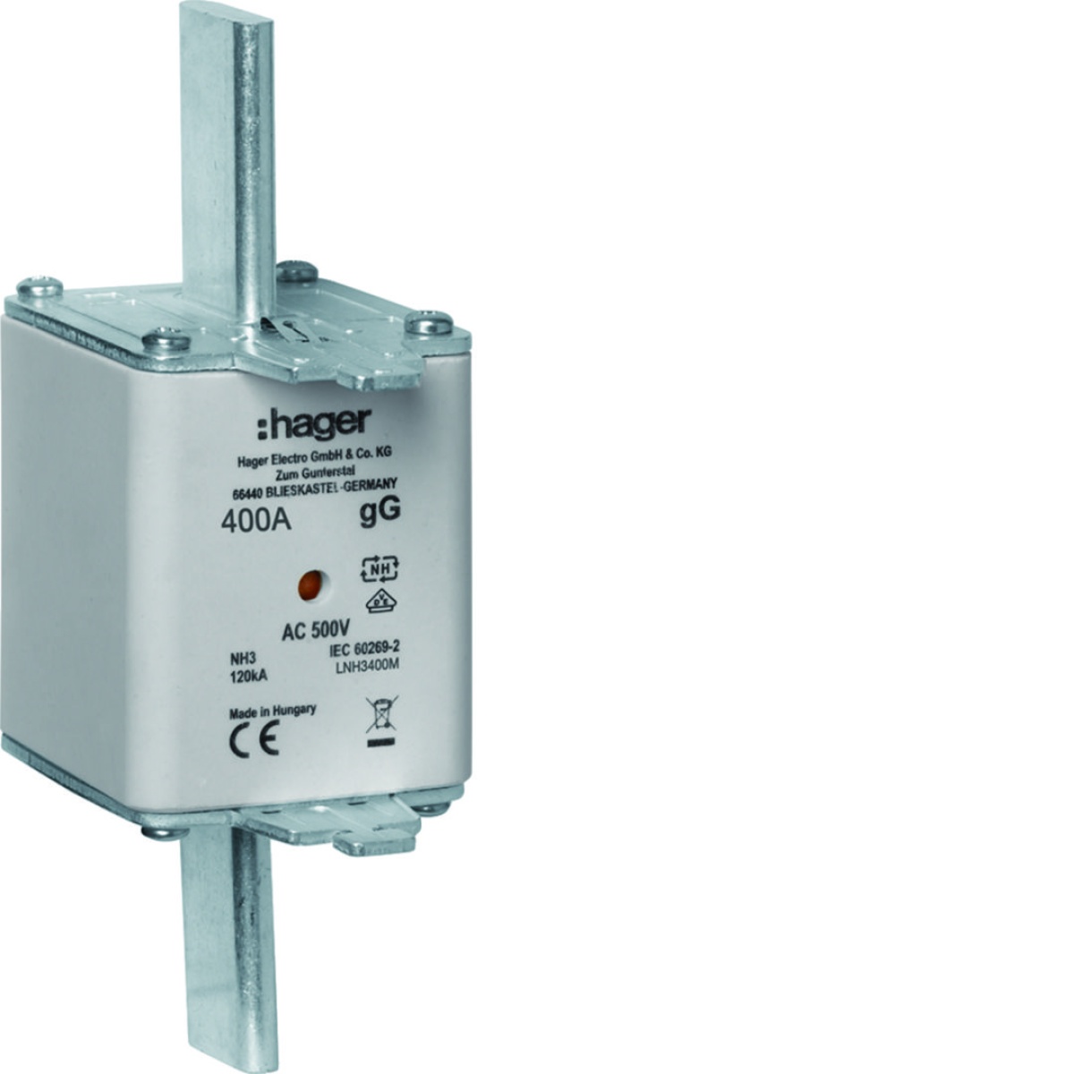 Fusível de facas NH3C gG 400A 500V