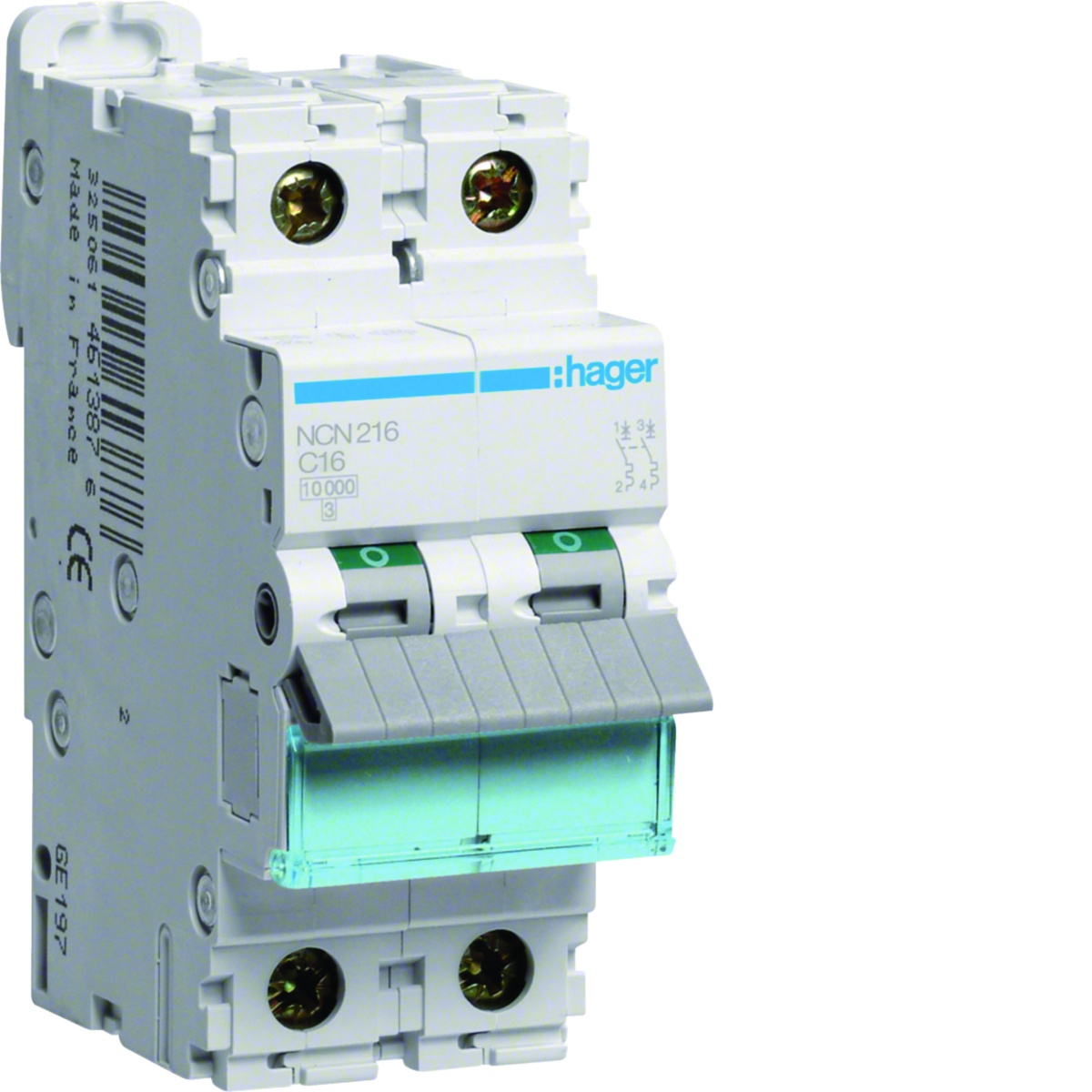 Disjuntor 2P 16A C 1015kA 2M