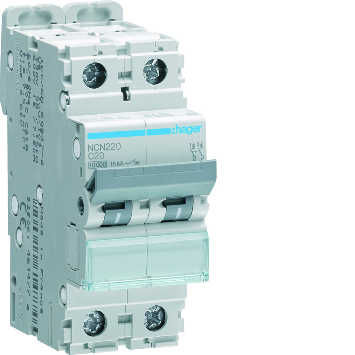 Disjuntor 2P 20A C 1015kA 2M