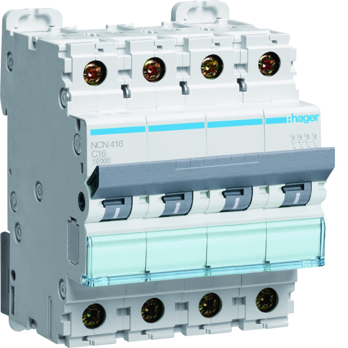 Disjuntor 4P 16A C 1015kA 4M