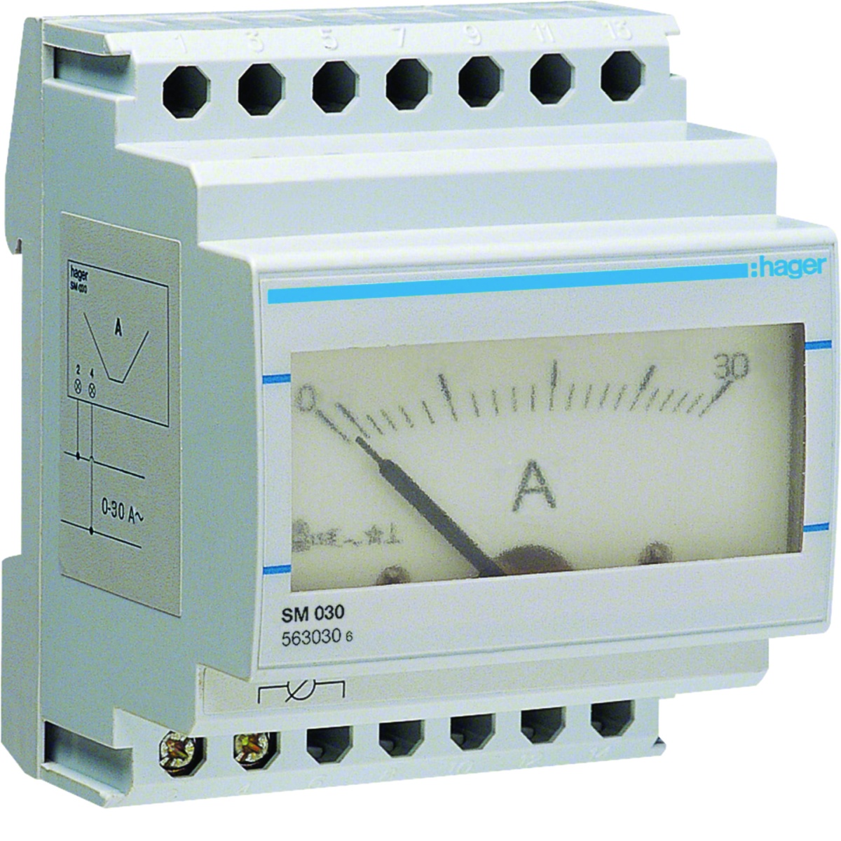 Amperímetro analógico directo 0-30A