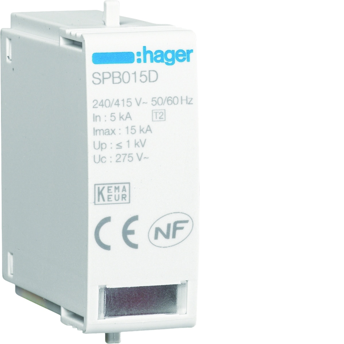 Cart. recarga L-N  In 5kA Imax 15kA