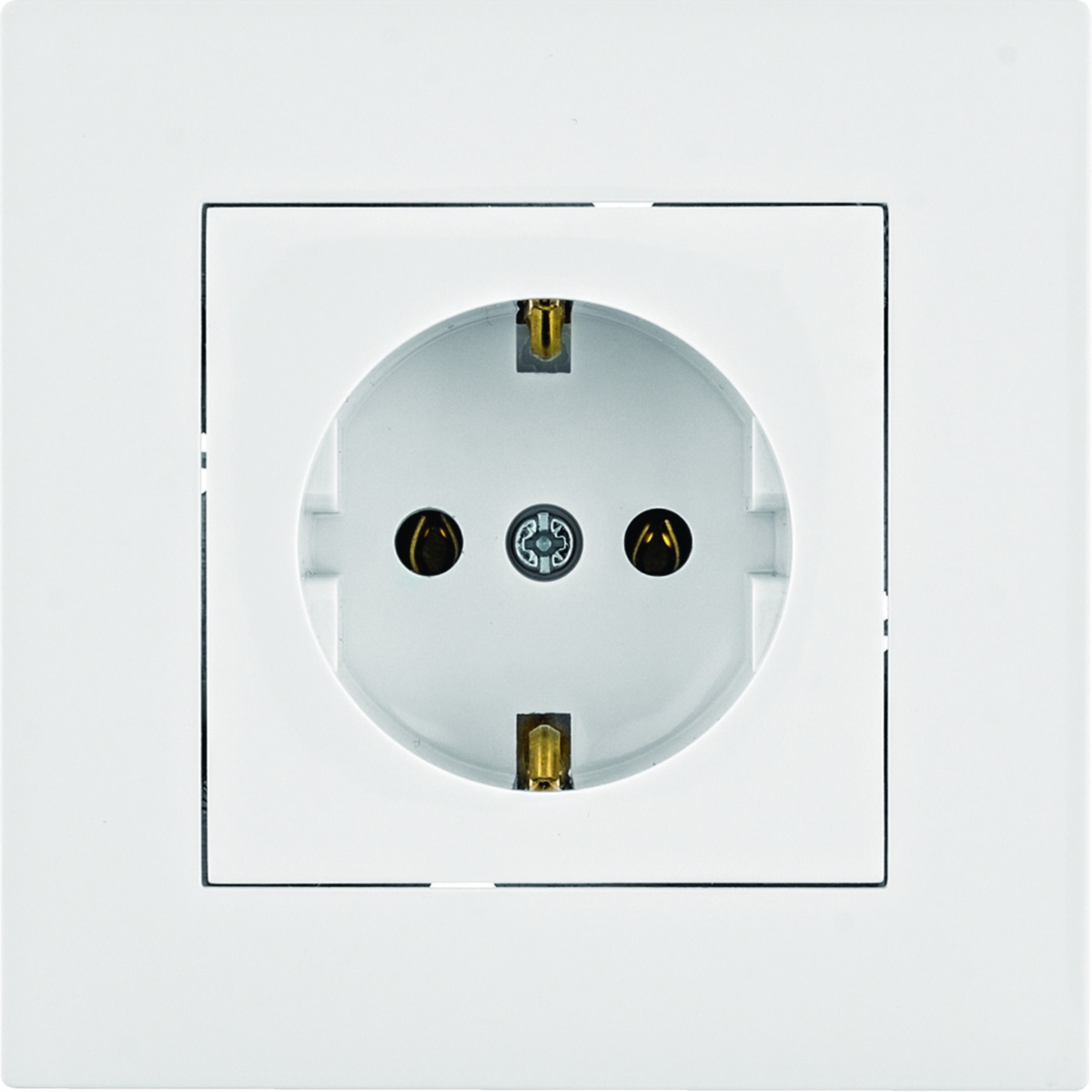 intense Tomada Schuko  quadro - branco