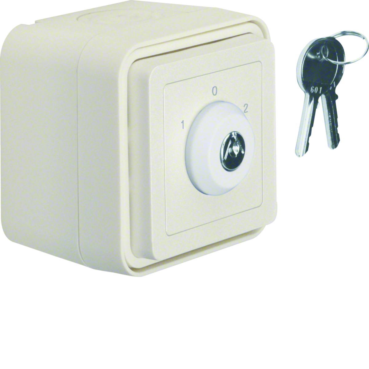 cubyko - Botão chave c3 pos, branco