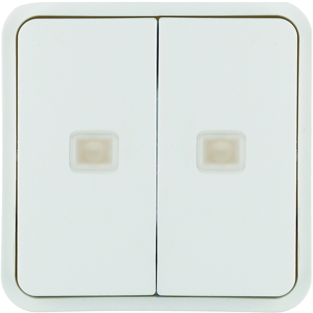 Tecla 2x cubyko KNX c sinaliz, br